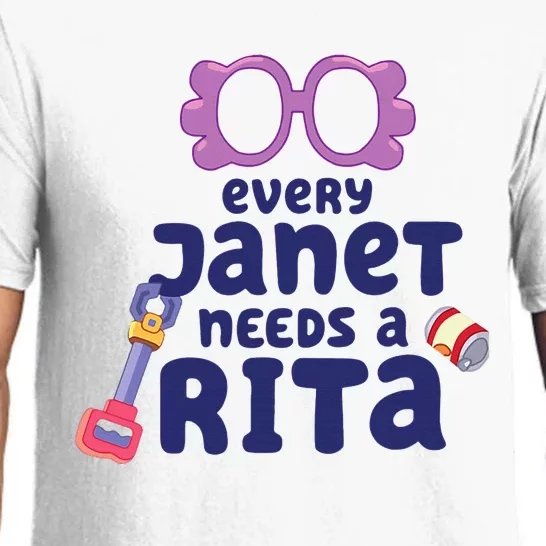 every janet needs a rita magnet cartoon lovers Pajama Set