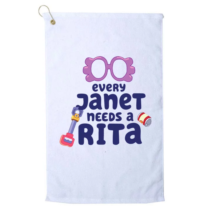 every janet needs a rita magnet cartoon lovers Platinum Collection Golf Towel