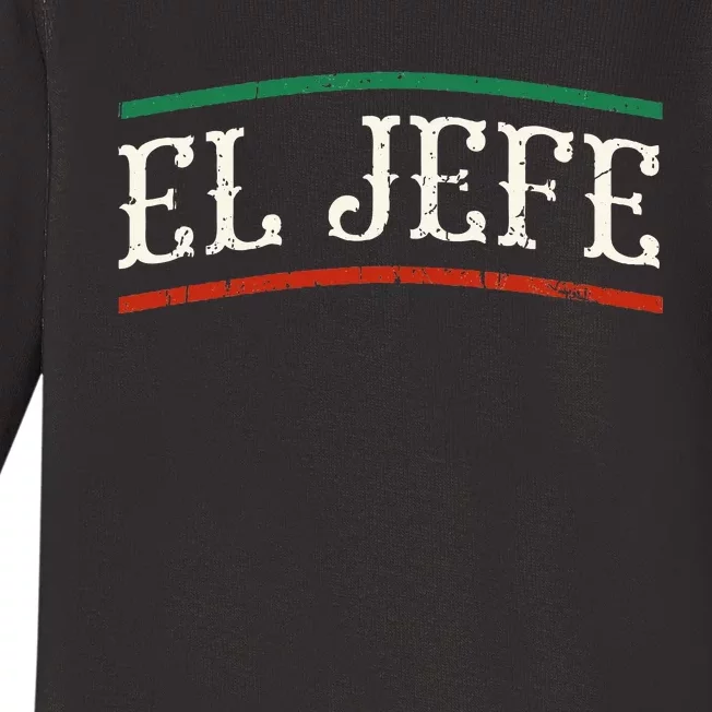 El Jefe Spanish Baby Long Sleeve Bodysuit