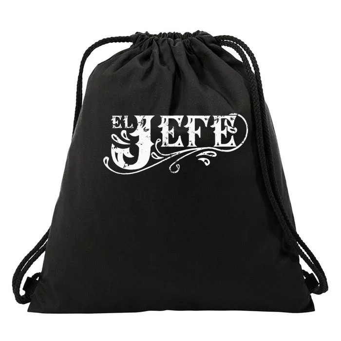 El Jefe The Boss In Spanish Funny Mexican Quote Drawstring Bag