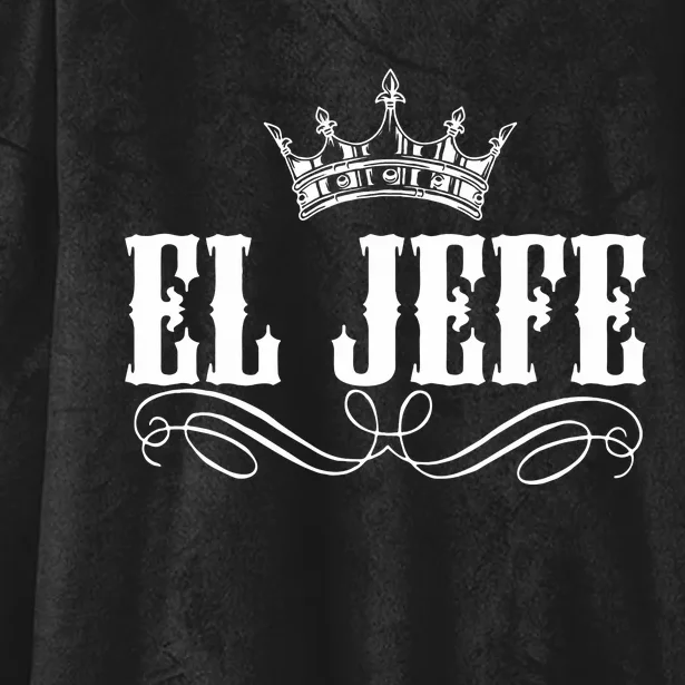 EL JEFE The Boss The King Mexican Hooded Wearable Blanket