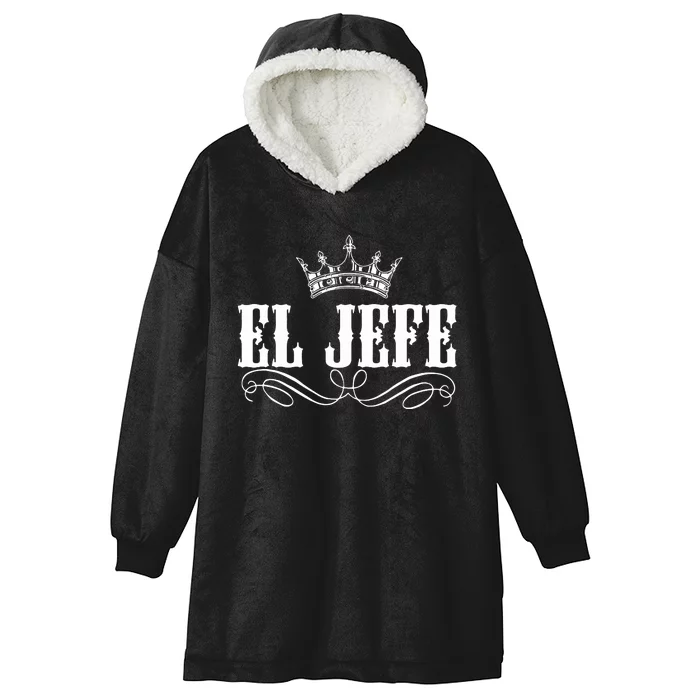 EL JEFE The Boss The King Mexican Hooded Wearable Blanket