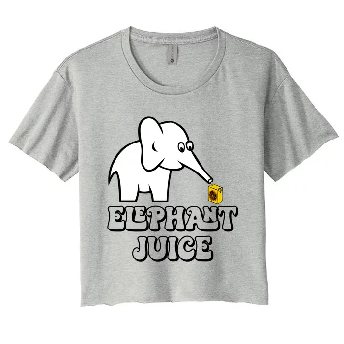 Elephant Juice Valentines Day Funny I Love You Friend Great Gift Women's Crop Top Tee