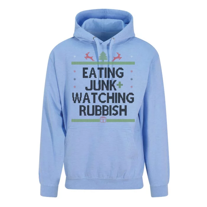 Eating Junk Watching Rubbish Funny Christmas Unisex Surf Hoodie