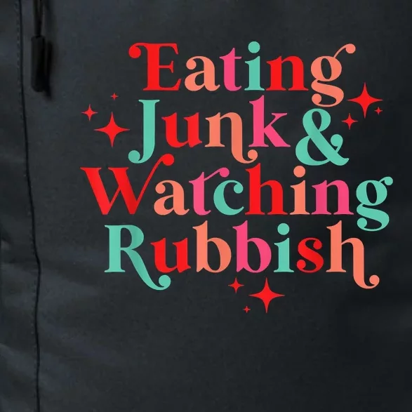 Eating Junk & Watching Rubbish Funny Christmas Daily Commute Backpack