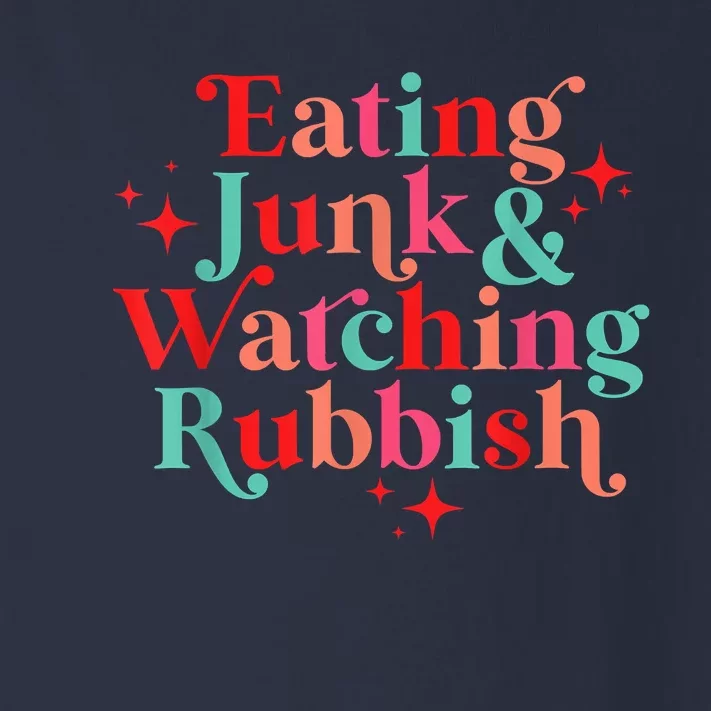 Eating Junk & Watching Rubbish Funny Christmas Toddler Long Sleeve Shirt