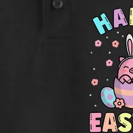 Easter Kawaii Bunny Pig Cute Spring Egg Hunting Dry Zone Grid Performance Polo