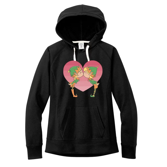 Elf's Kissing Women's Fleece Hoodie