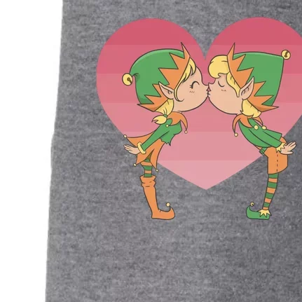 Elf's Kissing Doggie 3-End Fleece Hoodie