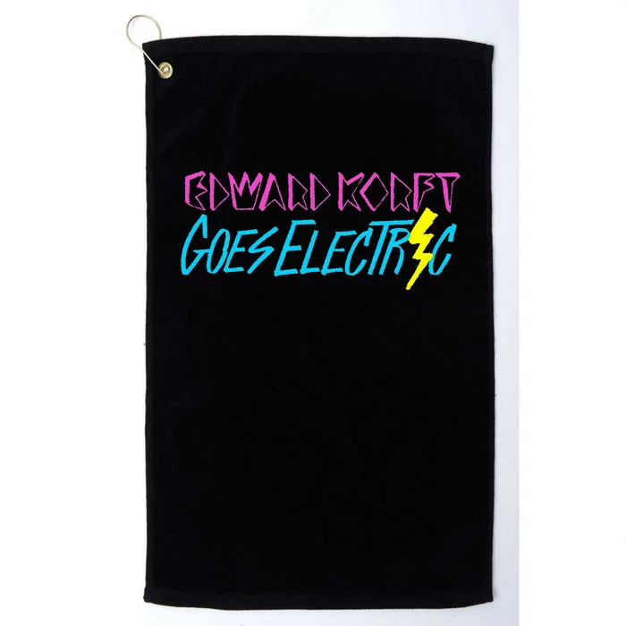 Edward Korft Goes Electric Edward Korft Merch Platinum Collection Golf Towel