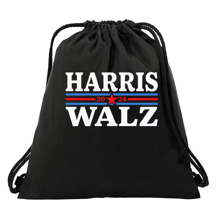 Election Kamala Harris Tim Waltz 2024 Drawstring Bag