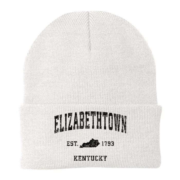 Elizabethtown Kentucky Ky Vintage Athletic Sports Knit Cap Winter Beanie