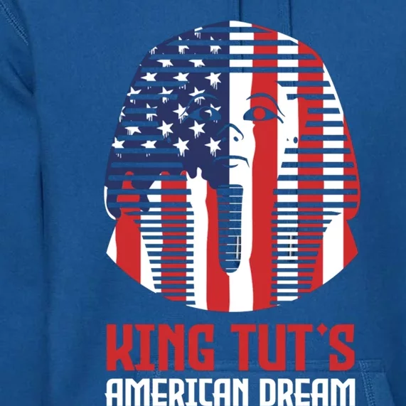 Egyptian King Statue Funny King Tut's American Dream Gift Premium Hoodie