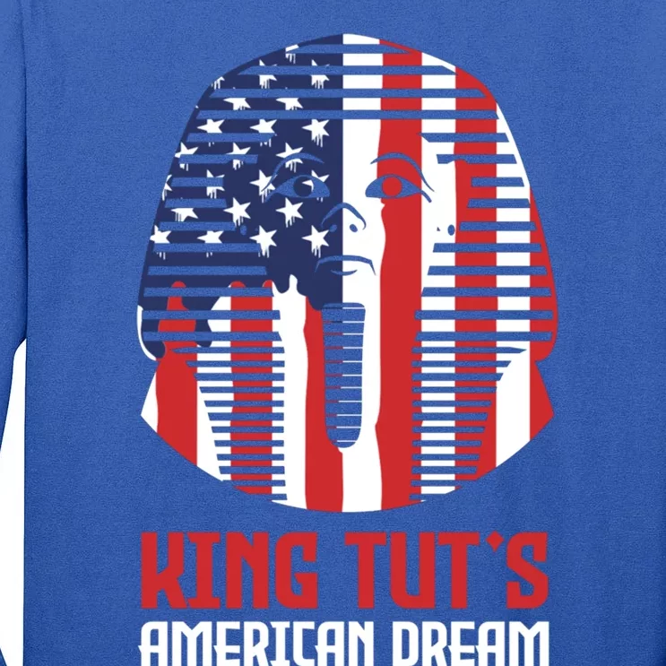 Egyptian King Statue Funny King Tut's American Dream Gift Tall Long Sleeve T-Shirt