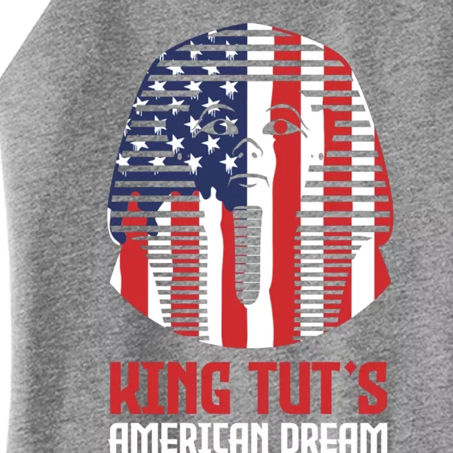 Egyptian King Statue Funny King Tut's American Dream Gift Women’s Perfect Tri Rocker Tank