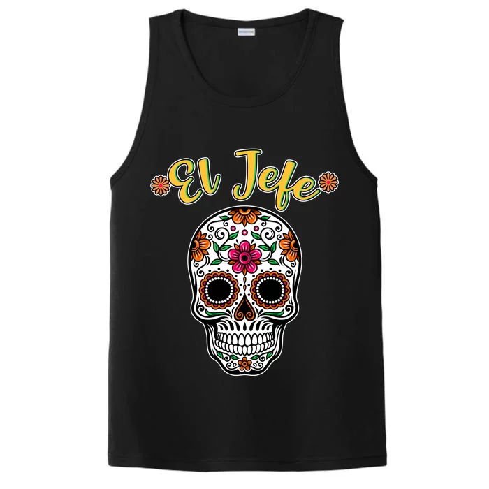 El Jefe Dia De Los Muertos Performance Tank