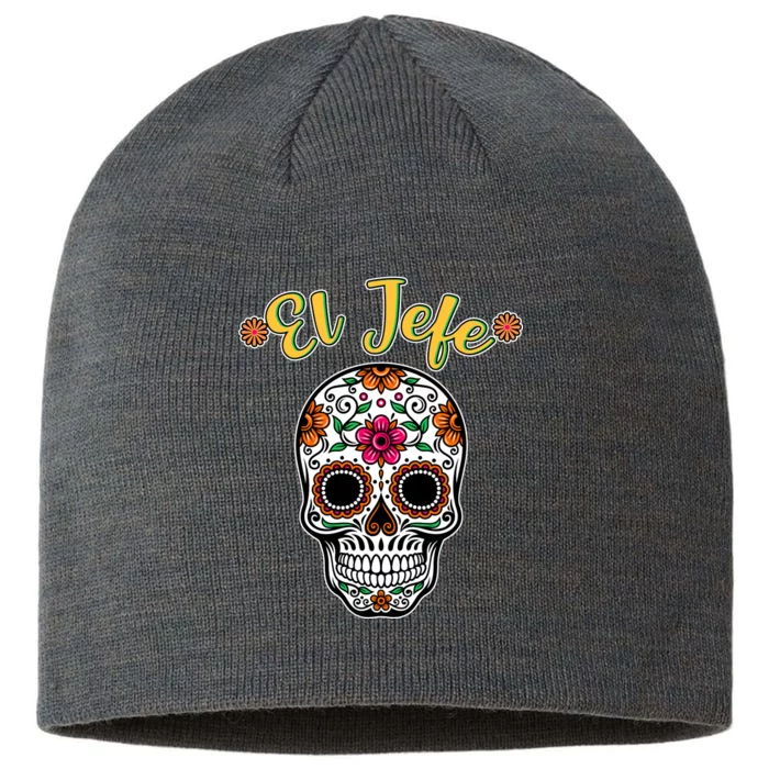 El Jefe Dia De Los Muertos 8 1/2in Sustainable Knit Beanie