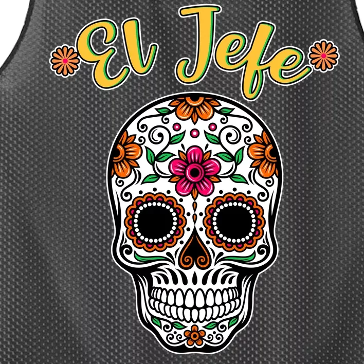 El Jefe Dia De Los Muertos Mesh Reversible Basketball Jersey Tank