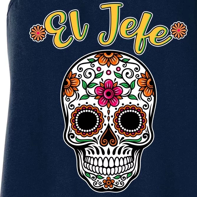 El Jefe Dia De Los Muertos Women's Racerback Tank