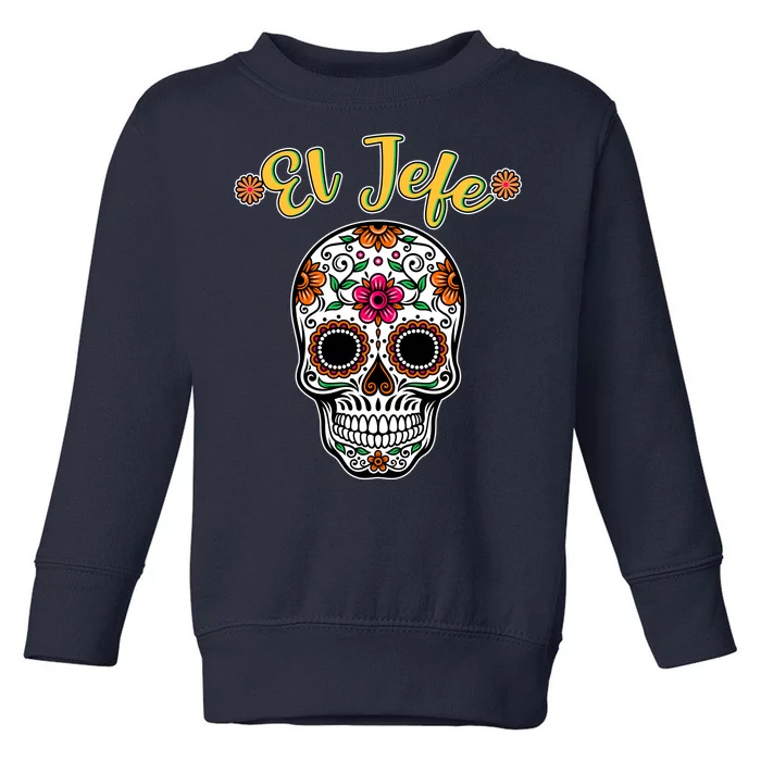 El Jefe Dia De Los Muertos Toddler Sweatshirt