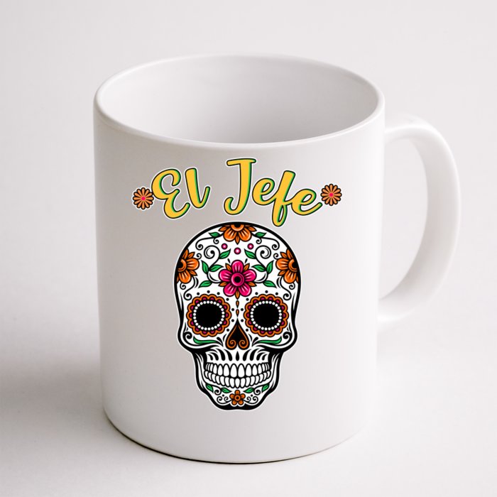 El Jefe Dia De Los Muertos Front & Back Coffee Mug