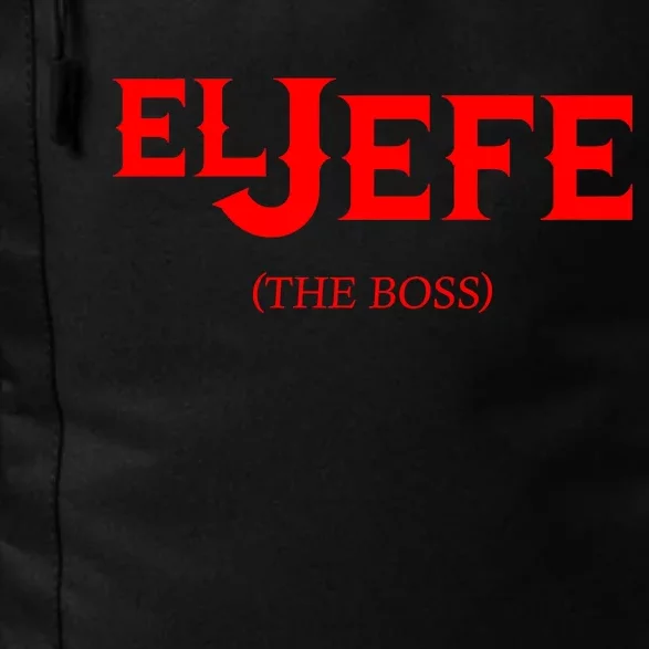 El Jefe (The Boss) Funny Text Logo Daily Commute Backpack