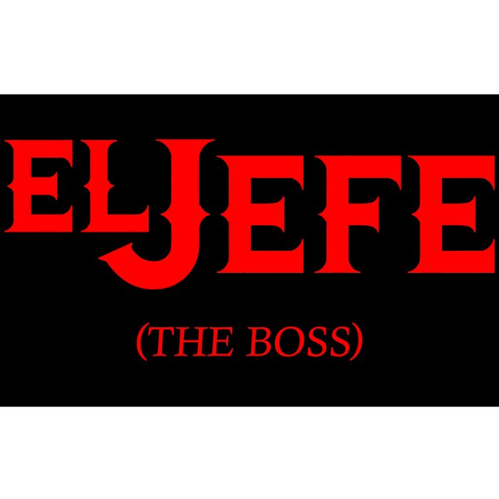 El Jefe (The Boss) Funny Text Logo Bumper Sticker