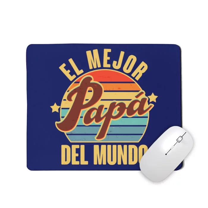 El Mejor Papá Del Mundo Vintage Mousepad