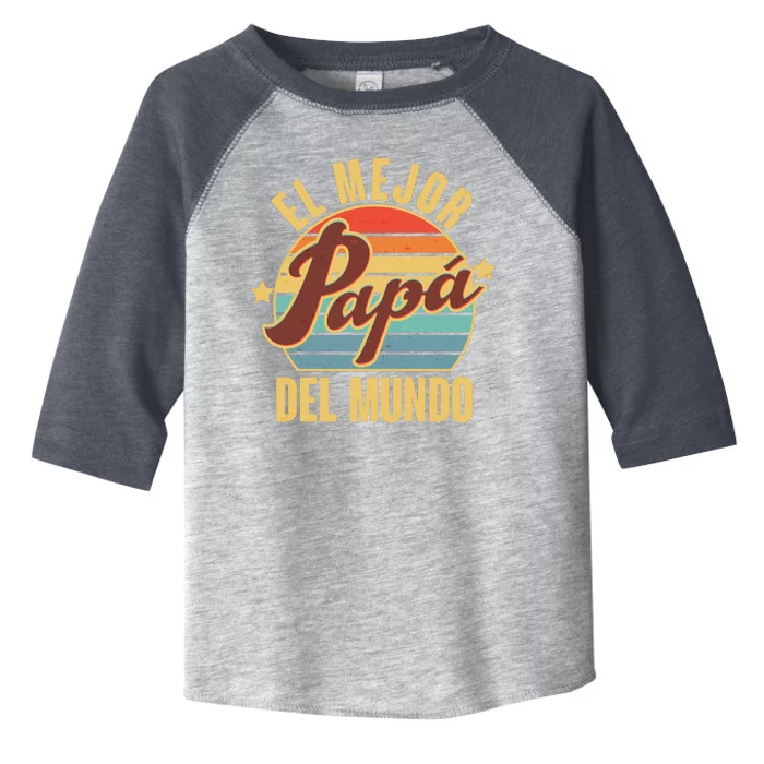 El Mejor Papá Del Mundo Vintage Toddler Fine Jersey T-Shirt