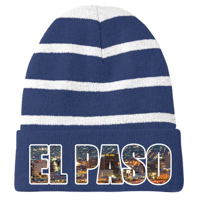 El Paso Striped Beanie with Solid Band