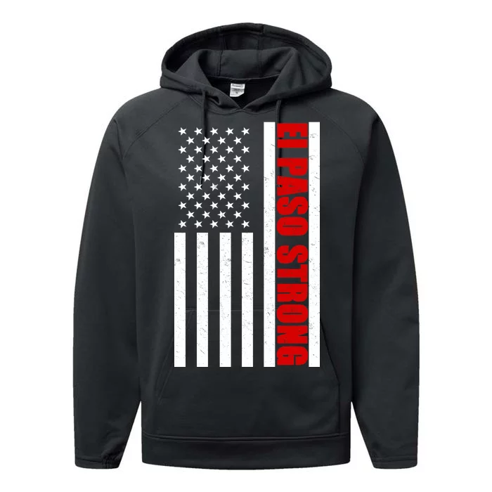 El Paso Strong American Flag Performance Fleece Hoodie