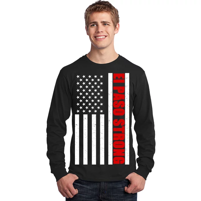 El Paso Strong American Flag Long Sleeve Shirt