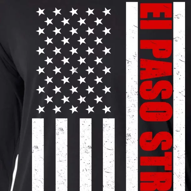 El Paso Strong American Flag Cooling Performance Long Sleeve Crew