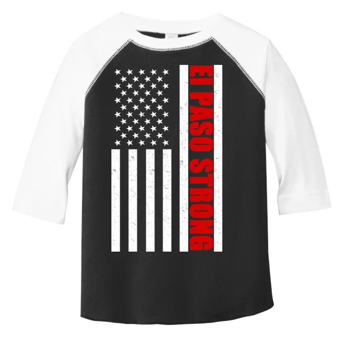 El Paso Strong American Flag Toddler Fine Jersey T-Shirt