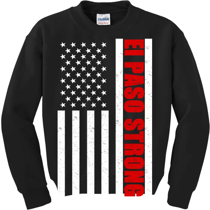 El Paso Strong American Flag Kids Sweatshirt