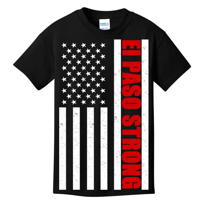 El Paso Strong American Flag Kids T-Shirt