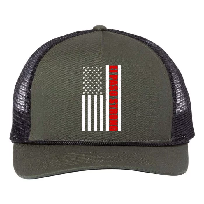 El Paso Strong American Flag Retro Rope Trucker Hat Cap