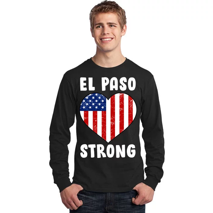 El Paso Strong American Texas Heart Tall Long Sleeve T-Shirt