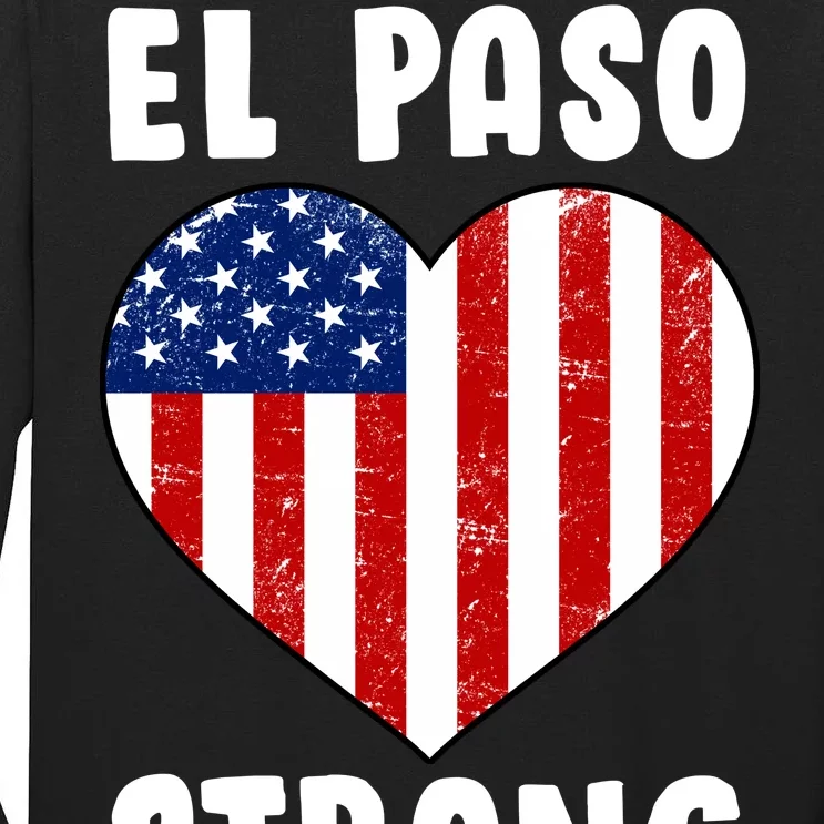 El Paso Strong American Texas Heart Tall Long Sleeve T-Shirt