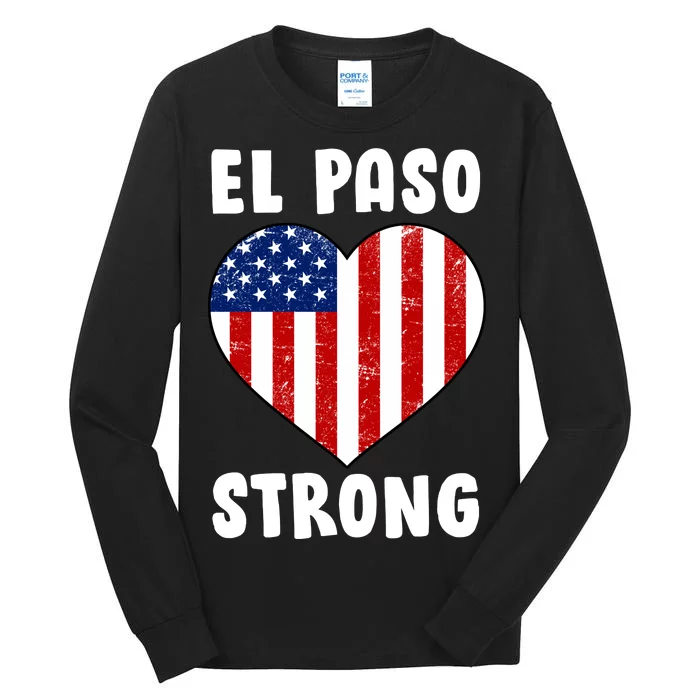 El Paso Strong American Texas Heart Tall Long Sleeve T-Shirt