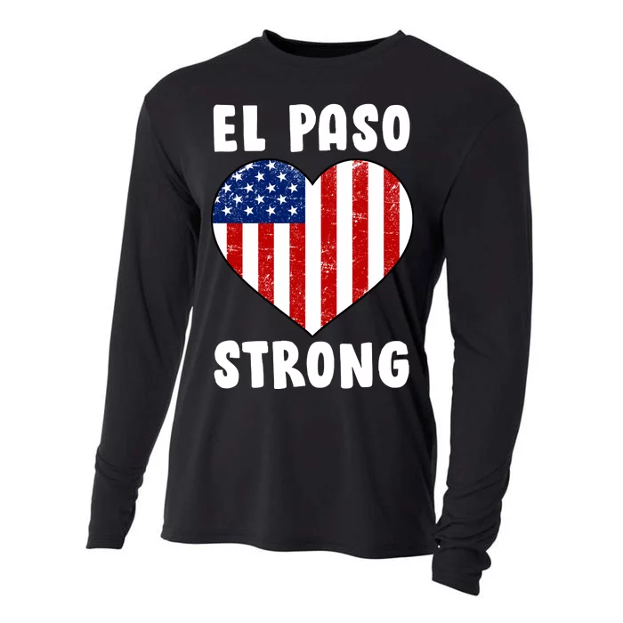 El Paso Strong American Texas Heart Cooling Performance Long Sleeve Crew