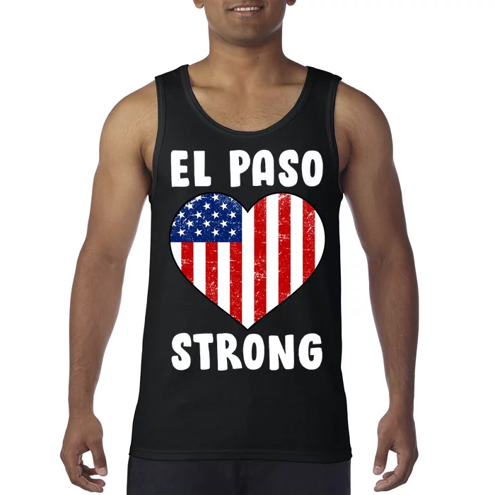 El Paso Strong American Texas Heart Tank Top