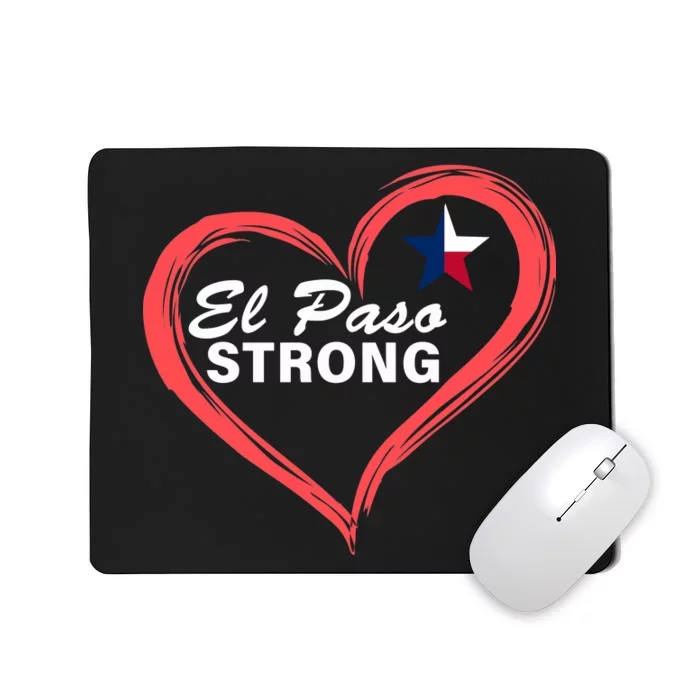 El Paso Strong Heart Texas Star Mousepad