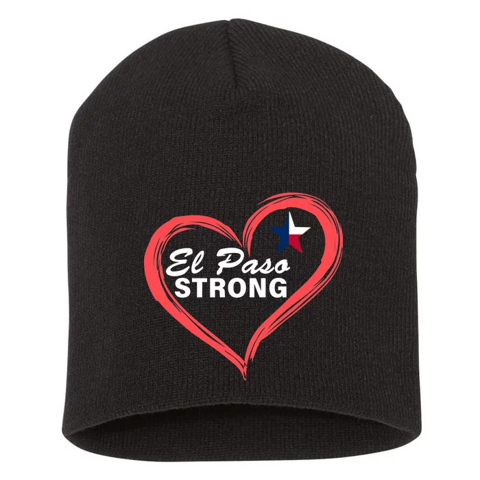 El Paso Strong Heart Texas Star Short Acrylic Beanie