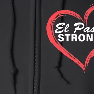 El Paso Strong Heart Texas Star Full Zip Hoodie