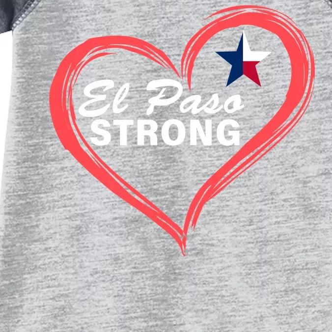 El Paso Strong Heart Texas Star Infant Baby Jersey Bodysuit