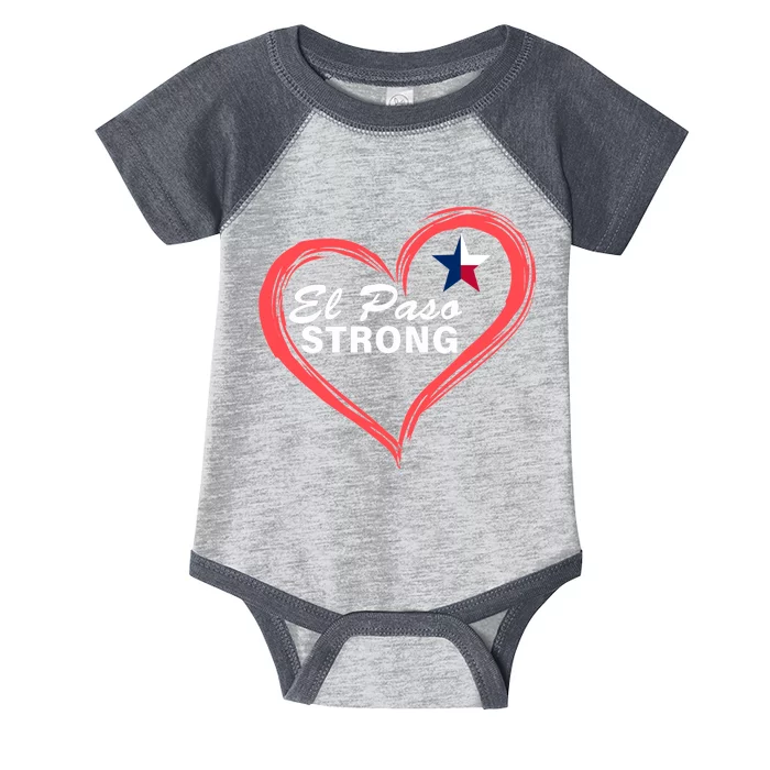 El Paso Strong Heart Texas Star Infant Baby Jersey Bodysuit