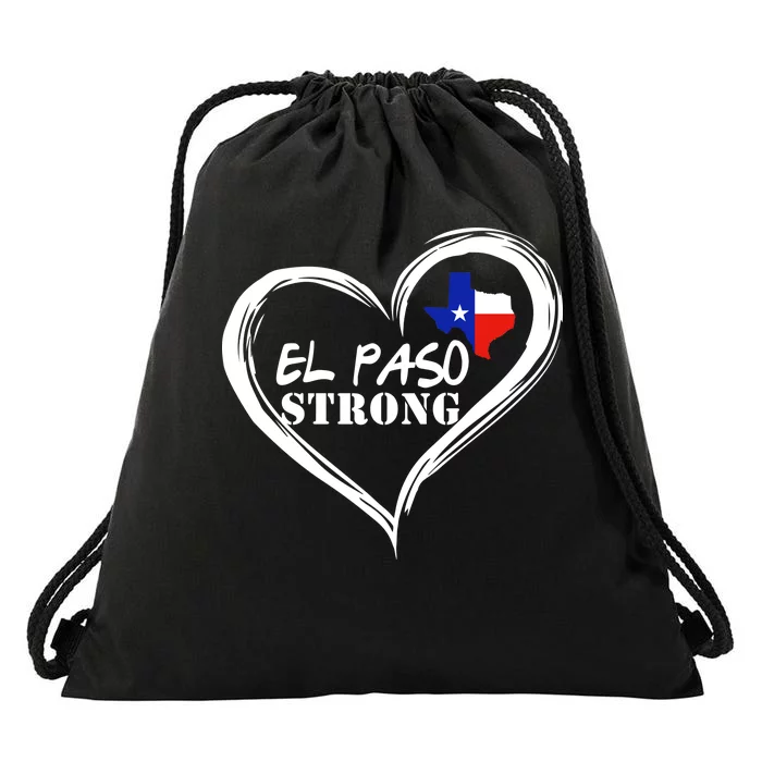 El Paso Strong Support Texas Drawstring Bag