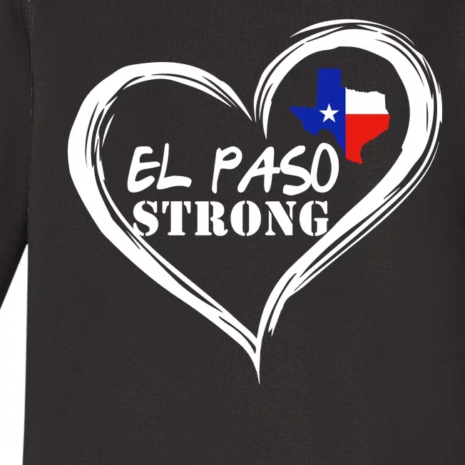 El Paso Strong Support Texas Baby Long Sleeve Bodysuit