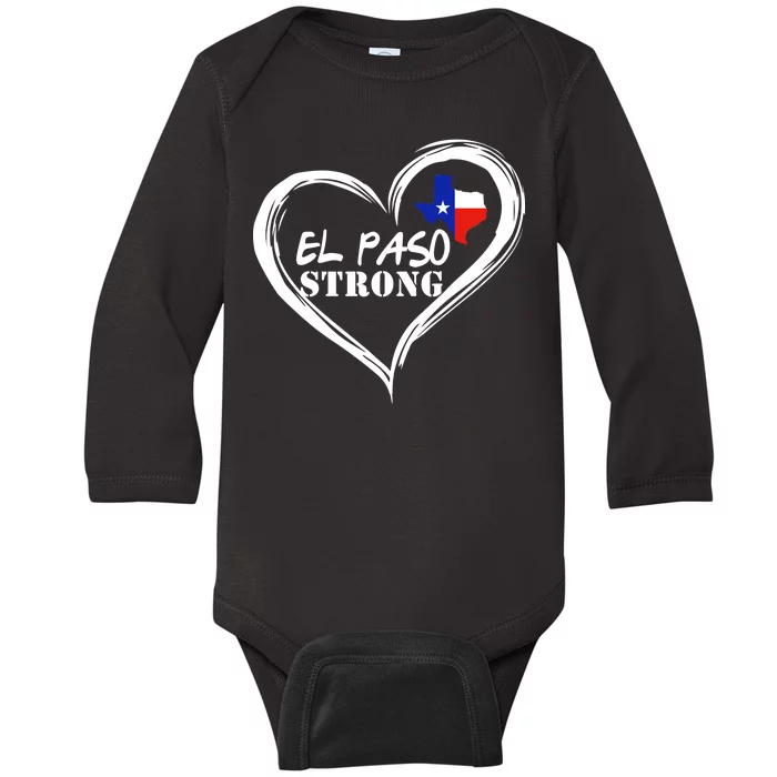 El Paso Strong Support Texas Baby Long Sleeve Bodysuit